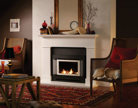 RINNAI SAPPHIRE GAS LOG FLAME FIRE MASONRY living room