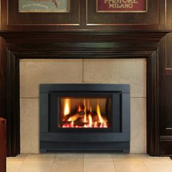 Cannon Canterbury Classic Powerflue Gas Log Fire in Black