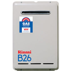 RINNAI B26 NATURAL GAS HOT WATER HEATER (50 DEGS)