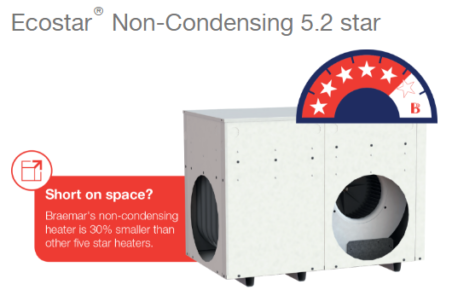 Braemar Ecostar Non Condensing 5.2 Stars Gas Central Heaters