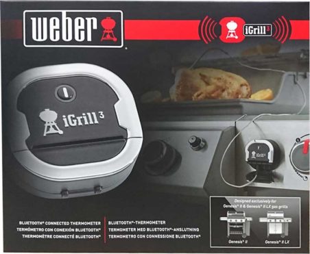 Weber iGrill3 Bluetooth Thermometer front of box