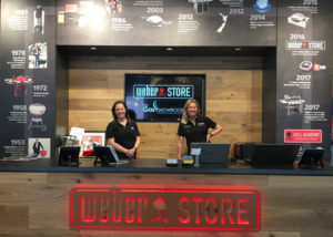 The Gas Showroom's Weber Concept Store Kylie and Jodie at Reception Desk