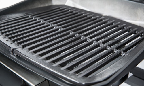 pulse porcelain enamelled cast iron cooking grill