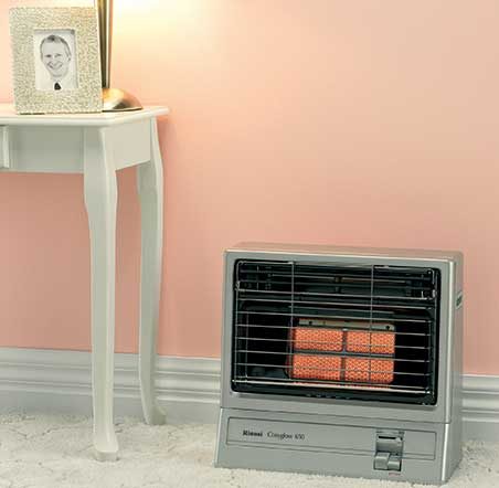 RINNAI COSYGLOW 650 PORTABLE GAS HEATER – LPG