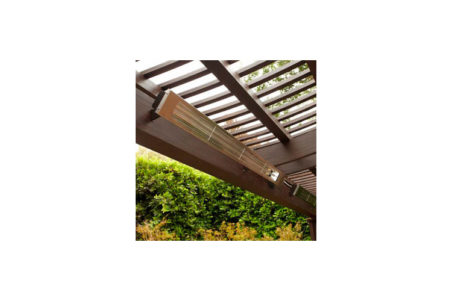 Infratech SL slimline outdoor electric heater on outdoor deck /pergola roof