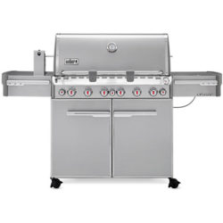 WEBER SUMMIT® S-670 GAS BARBECUE in STAINLESS STEEL with Closed id